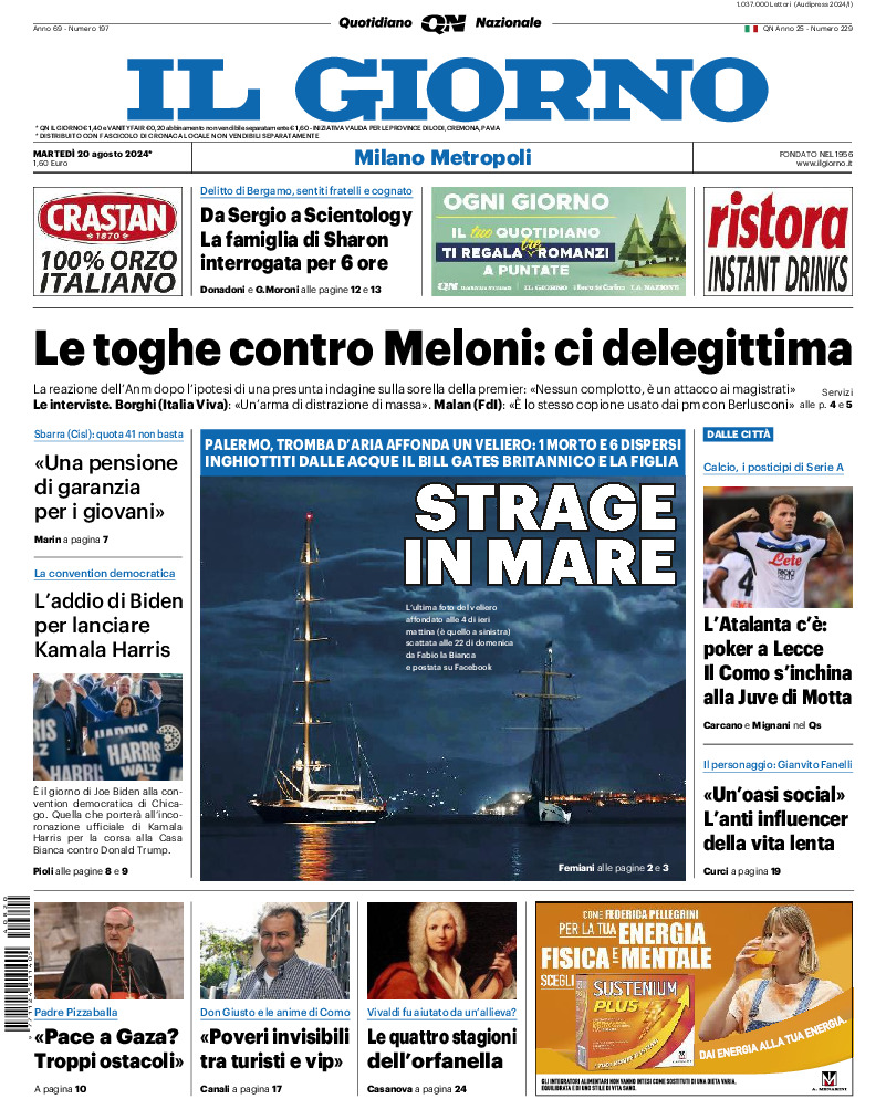 Prima-pagina-il giorno-edizione-di-oggi-20240820